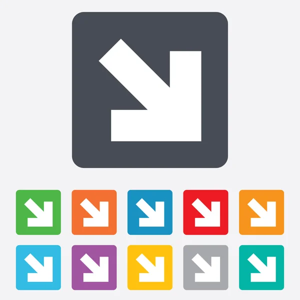 Pijlpictogram-teken. knop Volgende. navigatie symbool — Stockvector