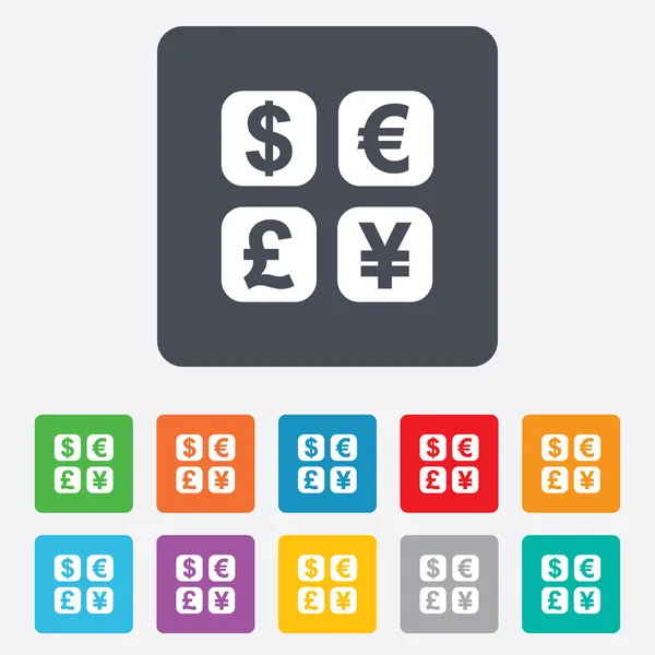 Currency exchange sign icon. Currency converter — Stock Vector