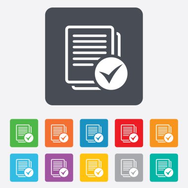 metin dosya işareti simgesi. kontrol dosyası belge simgesi.