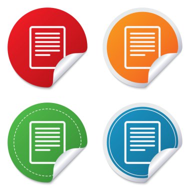 metin dosya işareti simgesi. Dosyayı belge simgesi.