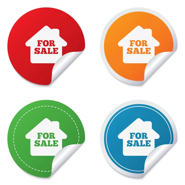 For sale sign icon. Real estate selling. — Stock Vector