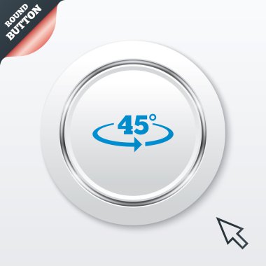 açısı 45 derece işareti simgesi. geometri matematik simgesi