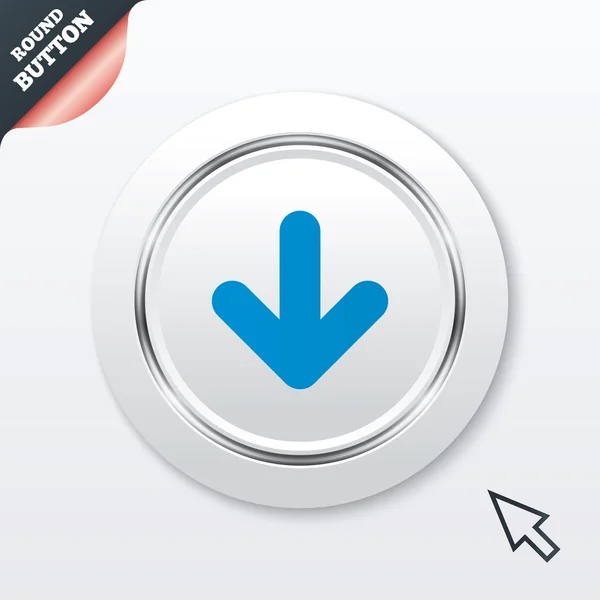 Download icoon. uploadt knoop. — Stockvector