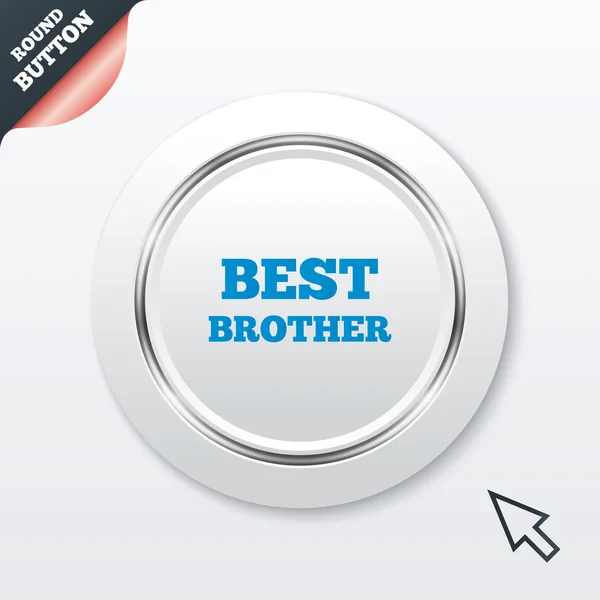 Beste broer teken pictogram. Award symbool. — Stockvector