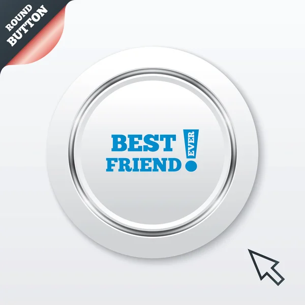 Best friend ever sign icon. Award symbol. — Stock Vector