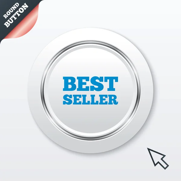 Best seller sign icon. Best seller award symbol — Stock Vector