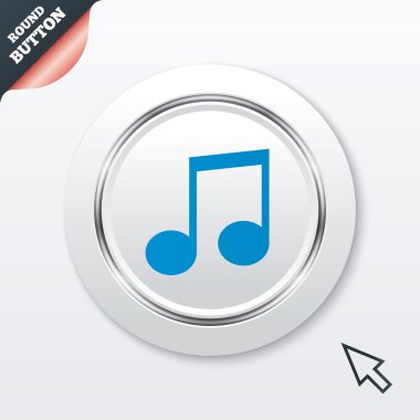 müzik Not işareti simgesi. müzik simgesi.