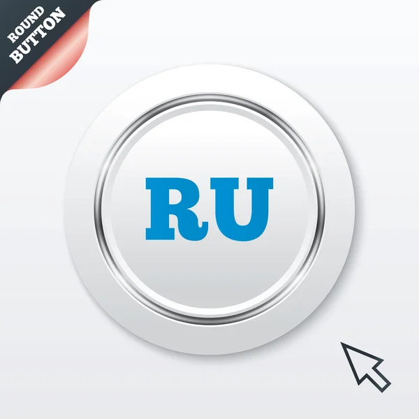 Orosz nyelv aláírás ikonra. ru-fordítás — Stock Vector