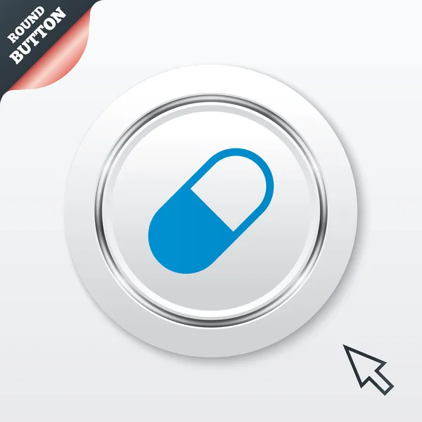 Ikona znak medycznych pill. symbol leków. — Wektor stockowy