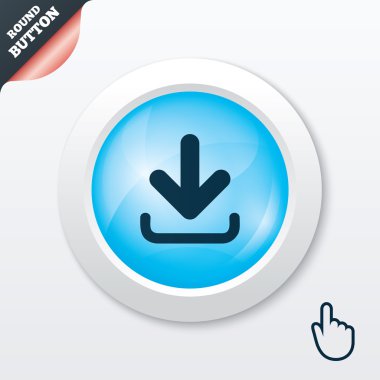 Download Icon. Yükle düğmesi.