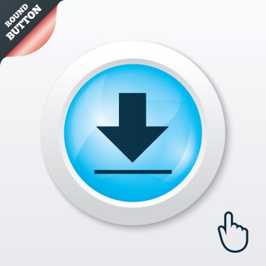 Download Icon. Yükle düğmesi.