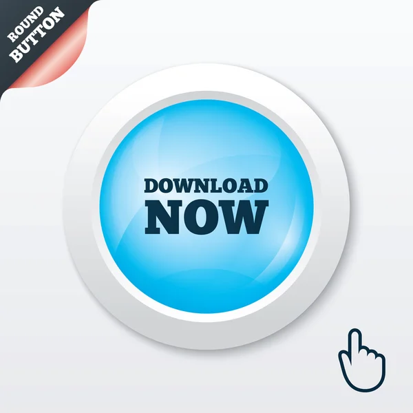 Download now icon. Load button. — Stock Vector