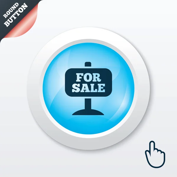 For sale sign icon. Real estate selling. — Stock Vector