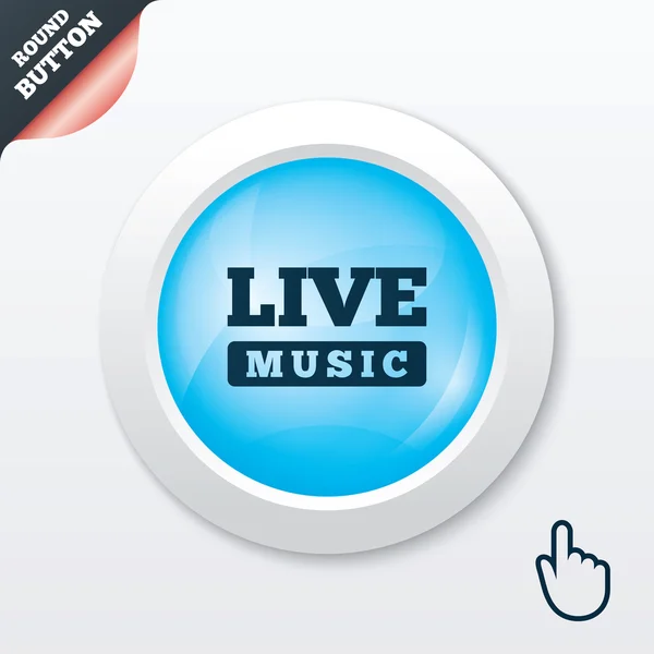 Live muziek teken pictogram. Karaoke symbool. — Stockvector