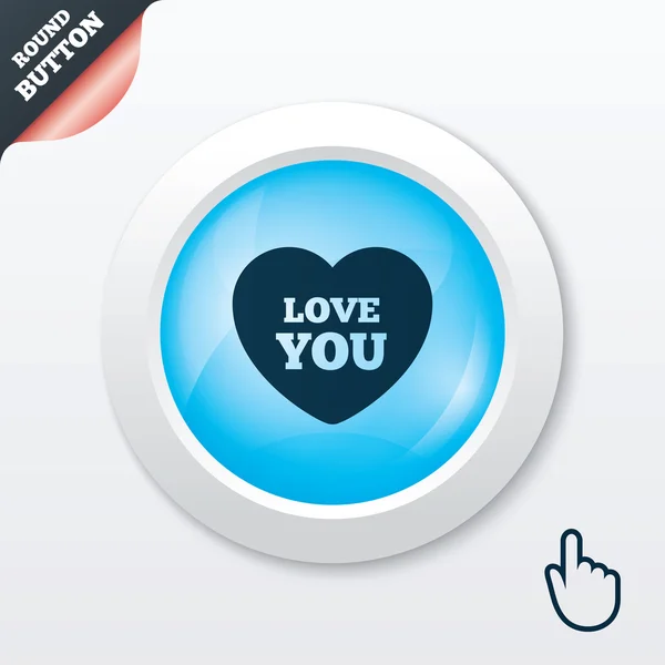 Hjärtat tecken ikon. älskar du symbol. — Stock vektor