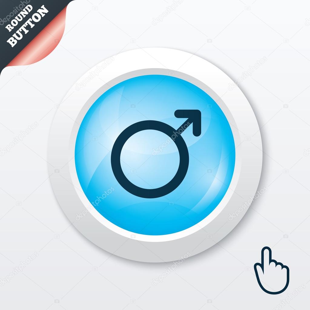 Male Sign Icon Male Sex Button Stock Vector By ©blankstock 49784933