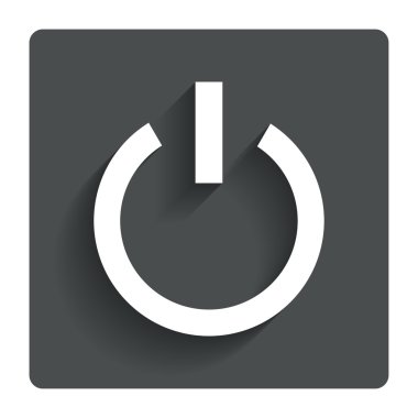 güç işareti simgesi. sembolü geçiş.