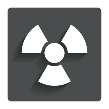 radyasyon işareti simgesi. tehlike sembolü.