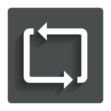 simge yineleyin. döngü sembolü. kayıt yenileme.