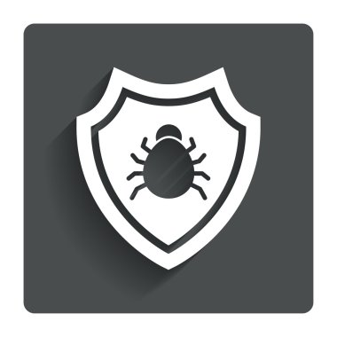 kalkan işareti simgesi. virüs koruma simgesi.