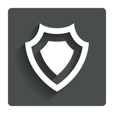 kalkan işareti simgesi. Koruma simgesi.