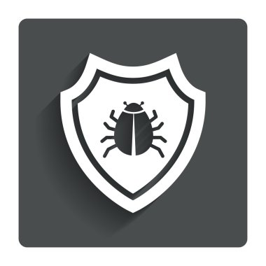 kalkan işareti simgesi. virüs koruma simgesi.