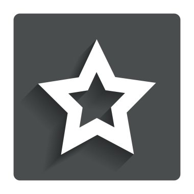 yıldız işareti simgesi. En sevdiğim düğme. Gezinti