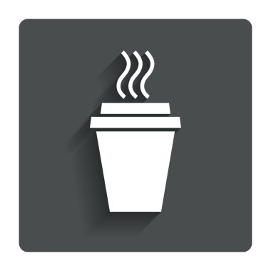 Take a Coffee sign icon. Hot Coffee cup. clipart