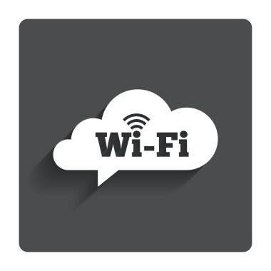 Ücretsiz Wi-Fi işareti. WiFi sembolü. Kablosuz ağ.