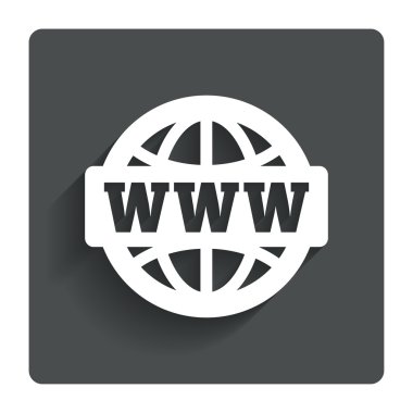www işareti simgesi. world wide web simgesi.