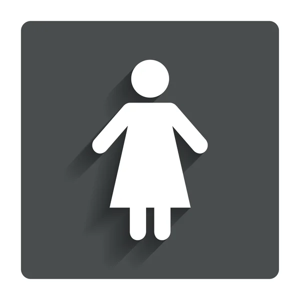 Female sign icon. Woman human symbol. — Stock Vector