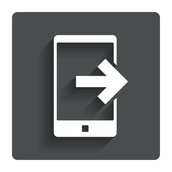 Ausgehende Rufzeichen-Symbol. Smartphone-Symbol. — Stockvektor