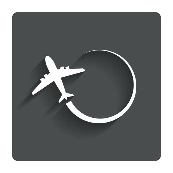 Flugzeugzeichensymbol. Reise-Symbol. — Stockvektor