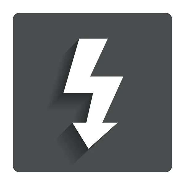 Foto flash tecken-ikonen. Lightning symbol. — Stock vektor