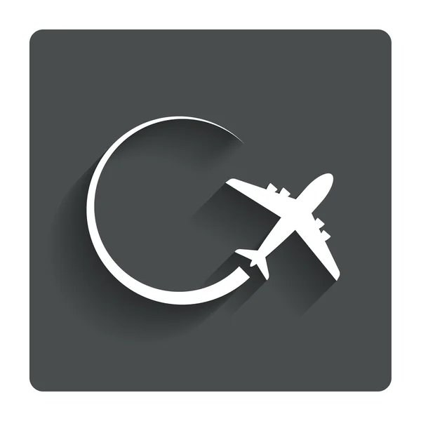 Flugzeugzeichensymbol. Reise-Symbol. — Stockvektor