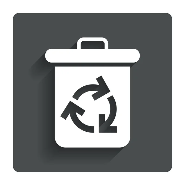 Icono de papelera de reciclaje. Reutilizar o reducir símbolo . — Vector de stock