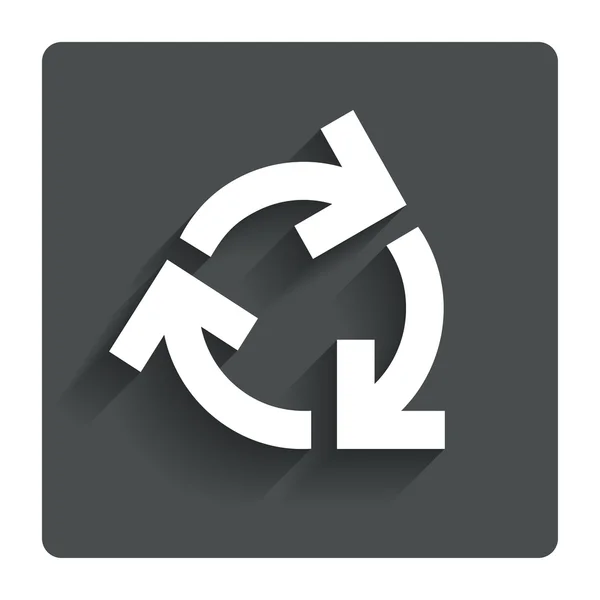 Recycling teken pictogram. hergebruik of verminderen van symbool. — Stockvector