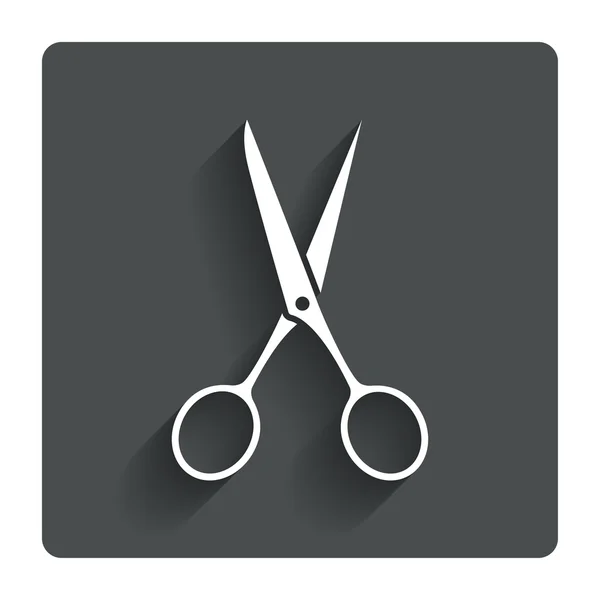 Ciseaux coiffeur signe icône. Symbole du tailleur. — Image vectorielle