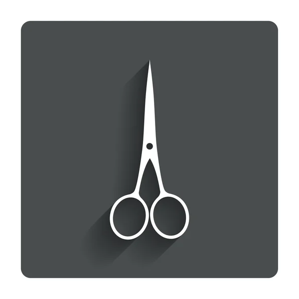 Scissors hairdresser closed icon. Tailor symbol. — Stock Vector