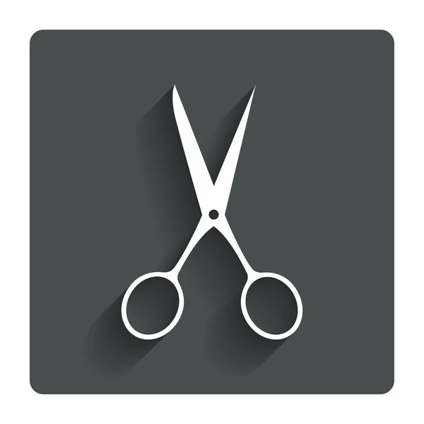 Ikona fryzjerska nożyczki. Symbol krawca. — Wektor stockowy