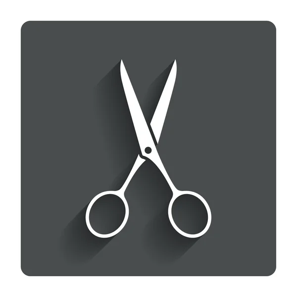 Ciseaux coiffeur signe icône. Symbole du tailleur. — Image vectorielle