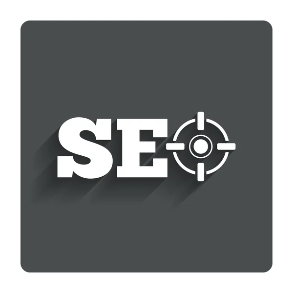 SEO sign icon. Search Engine Optimization symbol. — Stock Vector