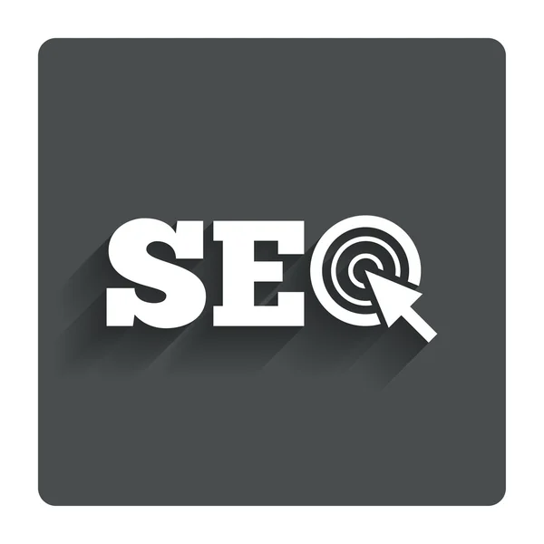 SEO sign icon. Search Engine Optimization symbol. — Stock Vector