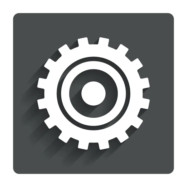 Cog settings sign icon. Cogwheel gear symbol. — Stock Vector