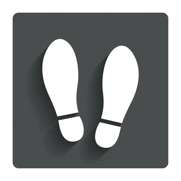 Impressum schoenen teken pictogram. schoen afdrukken symbool — Stockvector