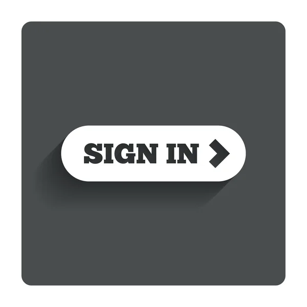 Sign in with arrow sign icon. Login symbol — Stock Vector