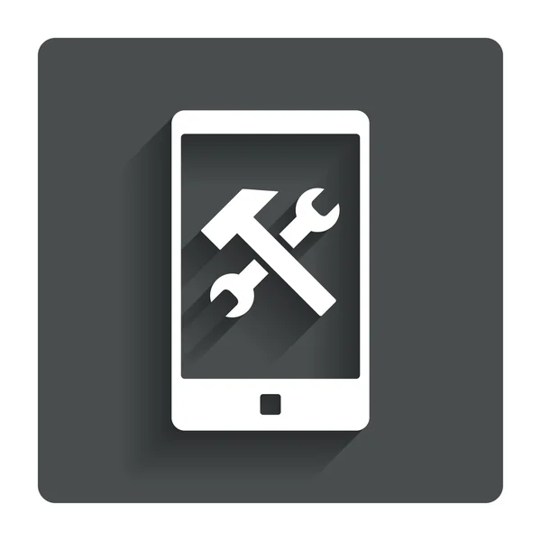 Smartphone icona segno di riparazione. Simbolo servizio . — Vettoriale Stock