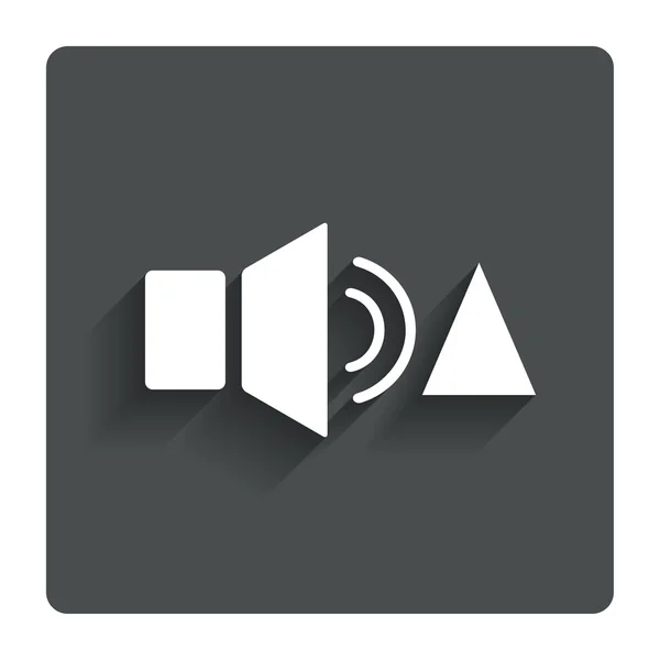 Altavoz volumen más alto signo icono. Símbolo sonoro . — Vector de stock