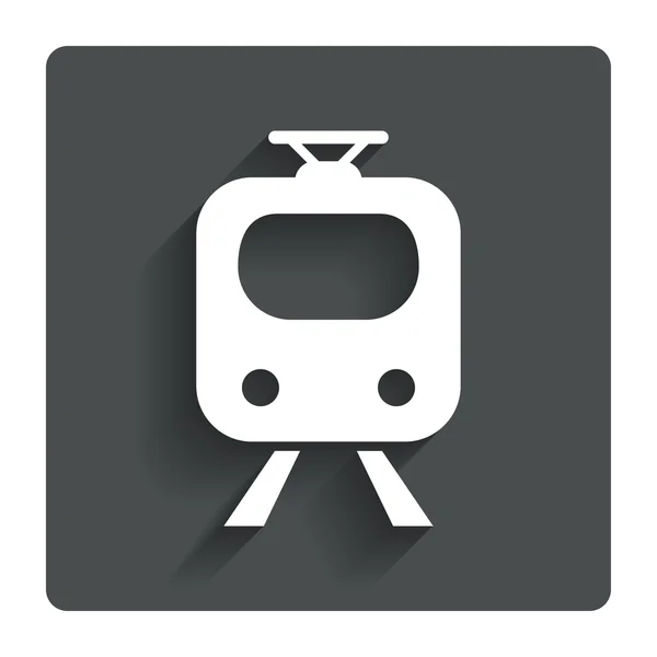 Icône du métro. Train, symbole souterrain . — Image vectorielle