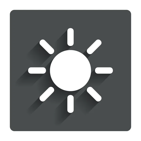 Icono de signo solar. Símbolo Solarium. Botón de calor . — Archivo Imágenes Vectoriales